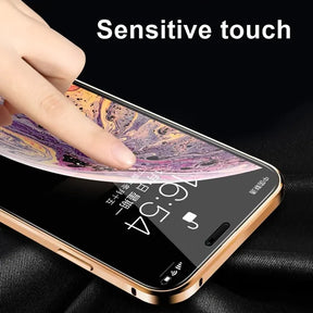 PRIVACY METAL CASE FOR IPHONES WITH PROTECTIVE COVER